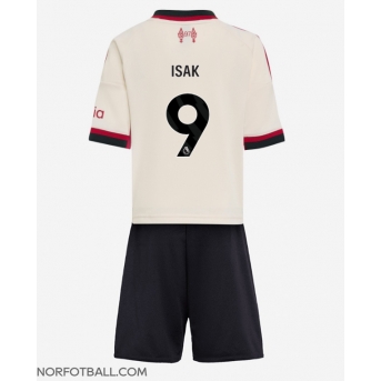 Billige Fotballdrakt Liverpool Alexander Isak #9 Replika Bortedraktsett Barn 2025-26 Kortermet (med bukser)